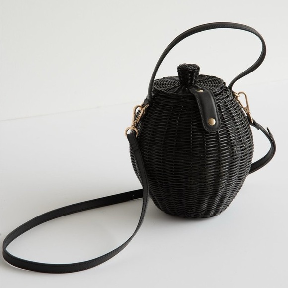 Ulla Johnson Handbags - Ulla Johnson Tautou Basket Bag Black